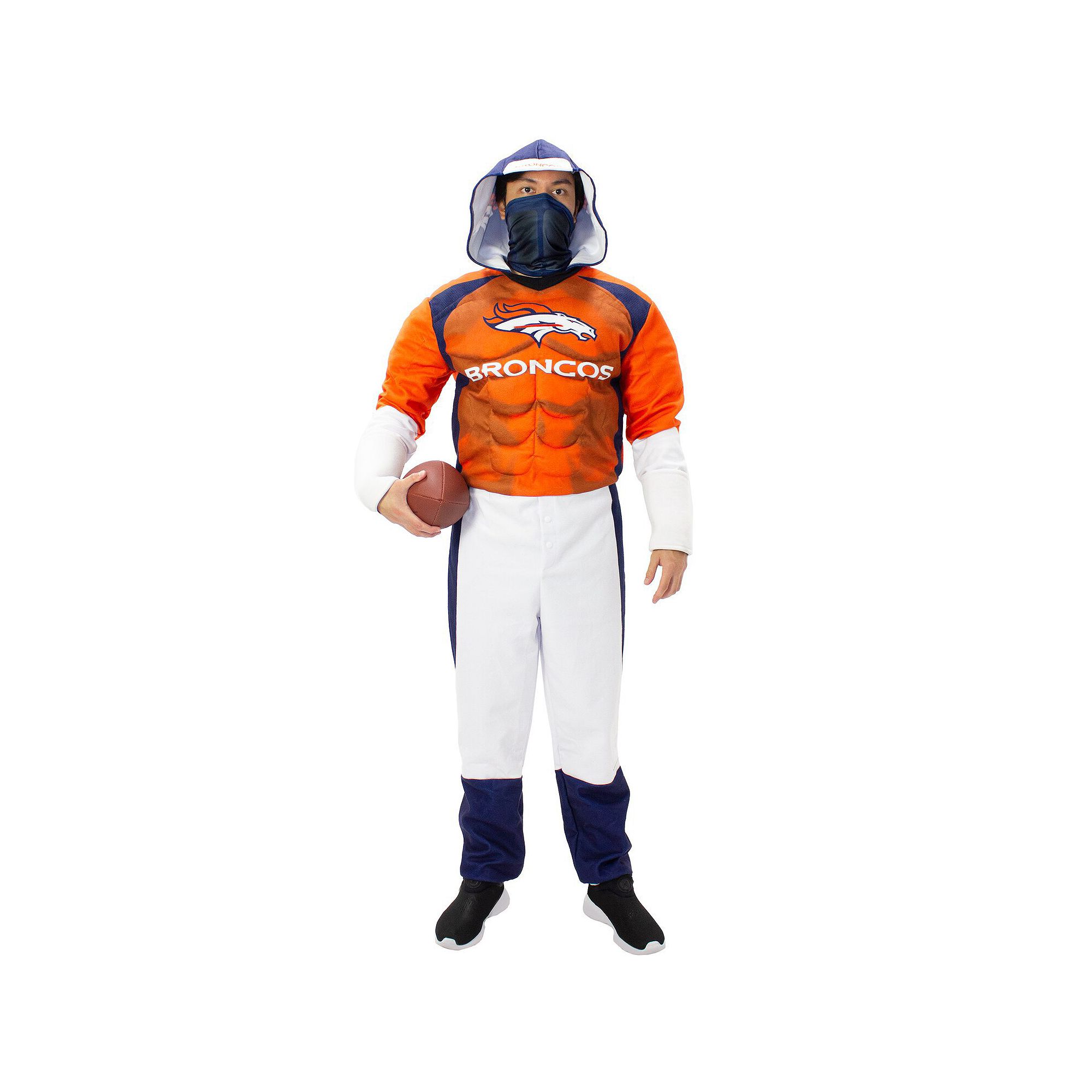 Mens Orange Denver Broncos Game Day Costume, Size: XS