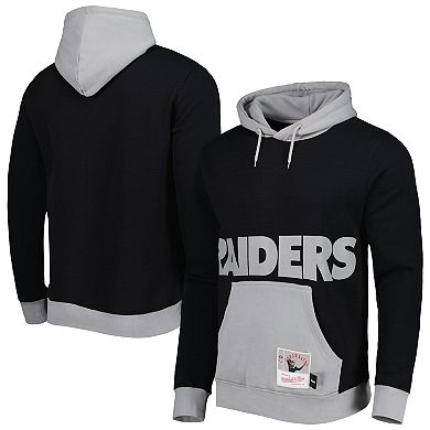 Men's Mitchell & Ness Black Las Vegas Raiders Big Face 5.0 Pullover Hoodie