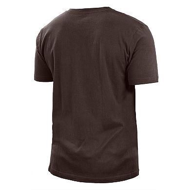 Men's New Era Brown Cleveland Browns 2022 Sideline Ink Dye T-Shirt