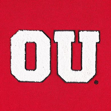 Women's Gameday Couture Crimson Oklahoma Sooners Back To Reality Colorblock Pullover Sweatshirt