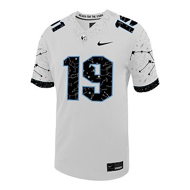 Men's Nike #19 White UCF Knights Untouchable Football Jersey