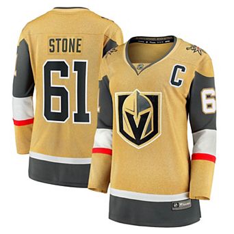 Women's Fanatics Branded Mark Stone Gold Vegas Golden Knights Captain Patch Home Premier Breakaway Player Jersey