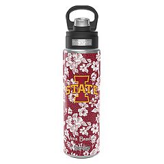 JoyJolt Triple Insulated Water Bottle with Flip Lid & Sport Straw Lid - 22 oz - Orange/Blue