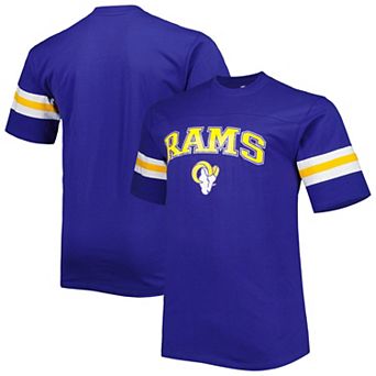 Men's Royal Los Angeles Rams Arm Stripe T-Shirt