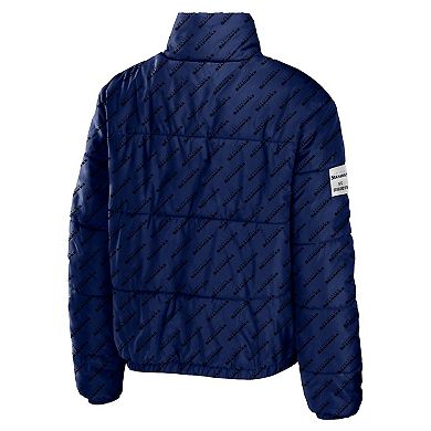 Women's WEAR by Erin Andrews College Navy Seattle Seahawks Puffer Full-Zip Jacket