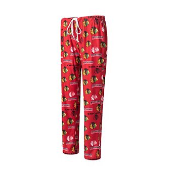 Women's Concepts Sport Red Chicago Blackhawks Breakthrough Allover Logo Sleep Pants