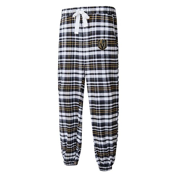 Women's Concepts Sport Black Vegas Golden Knights Mainstay Flannel Pants