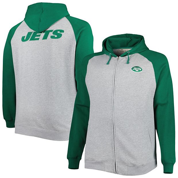 Men's Fanatics Branded Heathered Gray New York Jets Big & Tall Practice  Long Sleeve T-Shirt