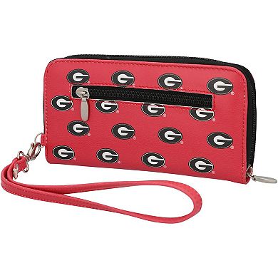 Women's Georgia Bulldogs Zip-Around Wristlet Wallet
