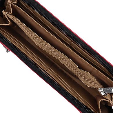 Women's Georgia Bulldogs Zip-Around Wristlet Wallet