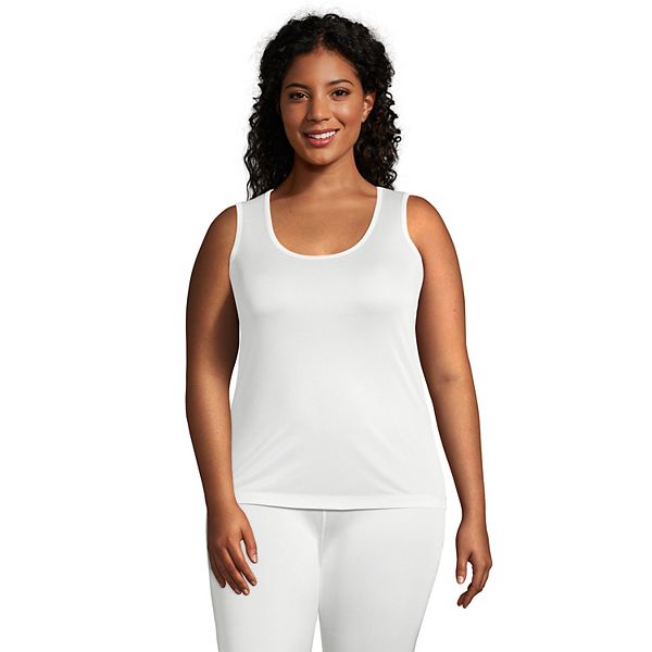 Women's Silk Interlock Thermal Long Underwear Base Layer Tank Top