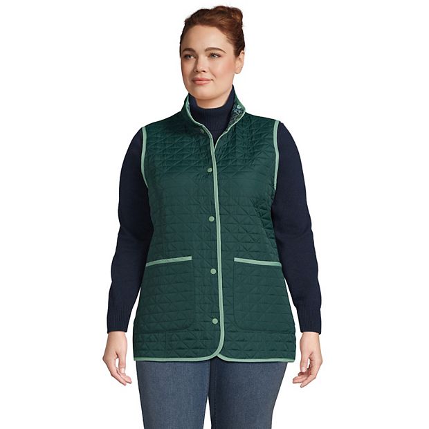 Plus Size Lands End Insulated Reversible Primaloft Vest