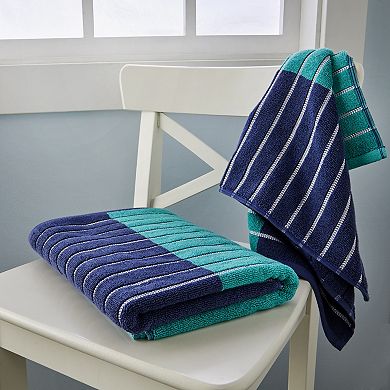 SKL Home Colorblock Striped 3-piece Towel Set