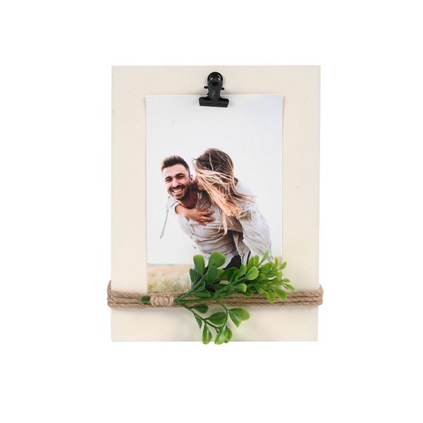 Memories Faux Book Stack 1Photo Clip Table Decor