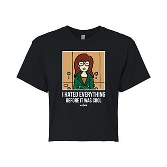 Juniors' Daria Hated Everything Cropped Graphic Tee