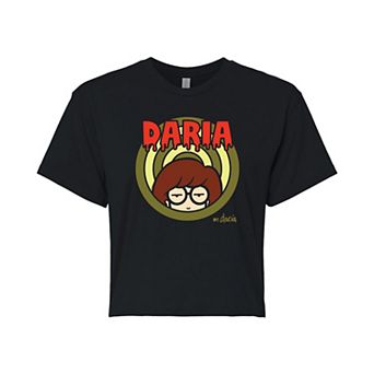 Juniors' Daria Cropped Graphic Tee