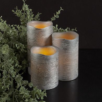 Lavish Home Flameless LED Pillar Candle & Remote 4-piece Set