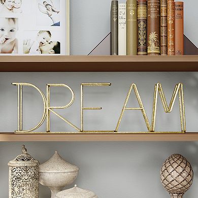 Lavish Home Free-Standing Metal 3-D "Dream" Sign Decor