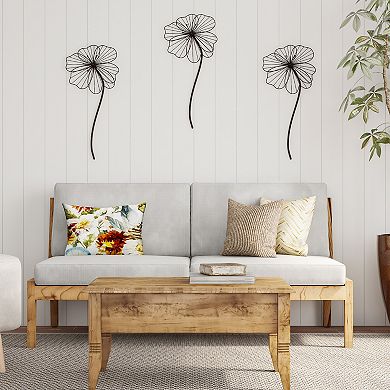 Lavish Home Rustic Metal Layered Wire Flower Wall Decor