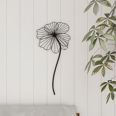 Lavish Home Rustic Metal Layered Wire Flower Wall Decor