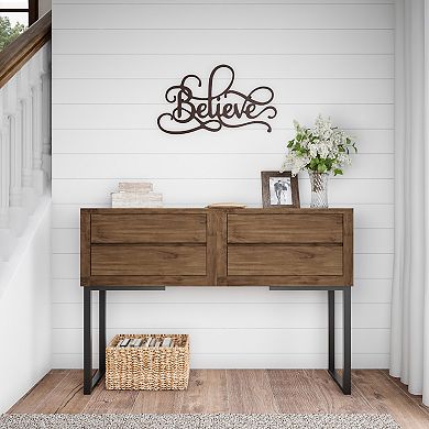 Lavish Home Metal "Believe" Script Wall Art