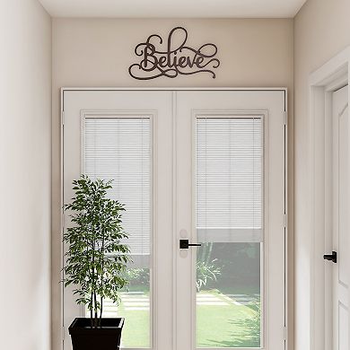 Lavish Home Metal "Believe" Script Wall Art