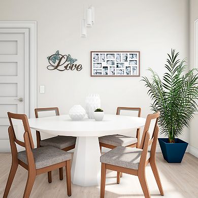 Lavish Home Metal "Love" Cursive Cutout & Butterfly Wall Art