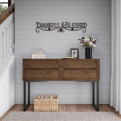 Lavish Home Metal Cutout "Thankful & Blessed" Wall Decor