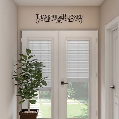 Lavish Home Metal Cutout "Thankful & Blessed" Wall Decor