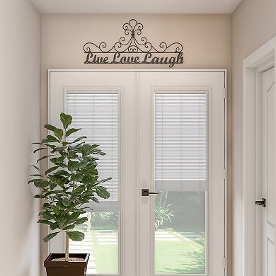 Lavish Home Metal Cursive Cutout "Live Love Laugh" Wall Decor