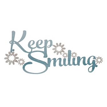 Lavish Home Metal Cutout "Keep Smiling" Wall Decor