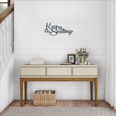 Lavish Home Metal Cutout "Keep Smiling" Wall Decor