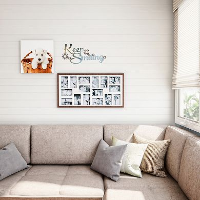 Lavish Home Metal Cutout "Keep Smiling" Wall Decor