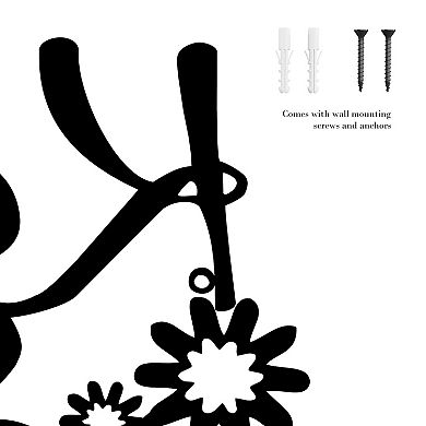 Lavish Home Metal Cutout "Keep Smiling" Wall Decor