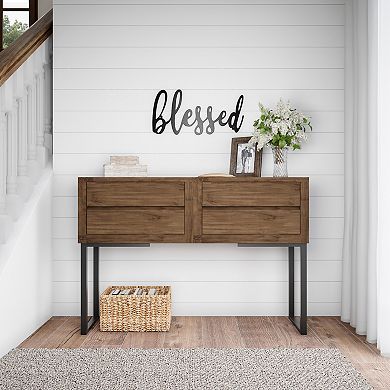 Lavish Home Metal Cutout "Blessed" Wall Decor