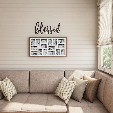 Lavish Home Metal Cutout "Blessed" Wall Decor