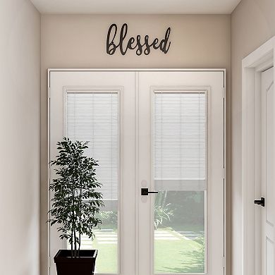 Lavish Home Metal Cutout "Blessed" Wall Decor