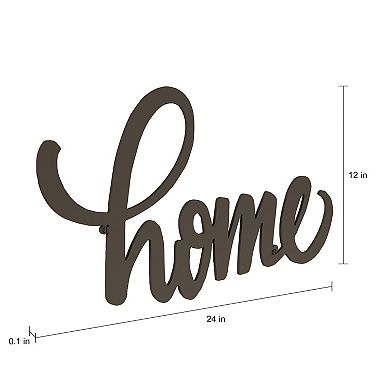 Lavish Home Metal Cutout "Home" Wall Decor