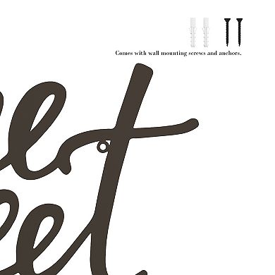 Lavish Home Metal Cutout "Home Sweet Home" Wall Decor