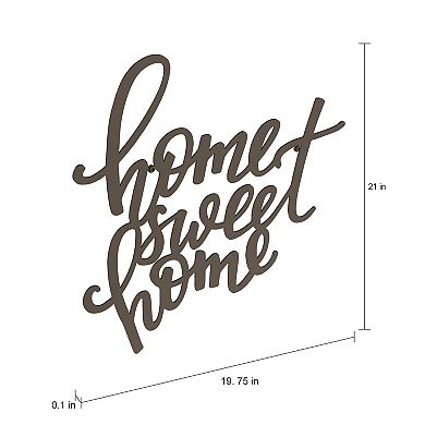 Lavish Home Metal Cutout "Home Sweet Home" Wall Decor