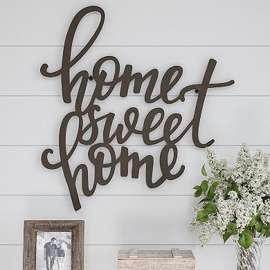 Lavish Home Metal Cutout "Home Sweet Home" Wall Decor