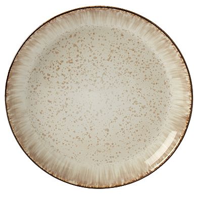 Tabletops Gallery Jura Caramel Reactive Glaze Stoneware 16-pc. Dinnerware Set