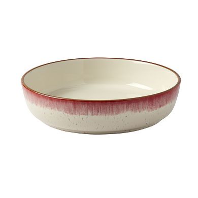 Tabletops Gallery Hanover Berry Reactive Glaze Stoneware 12-pc. Dinnerware Set