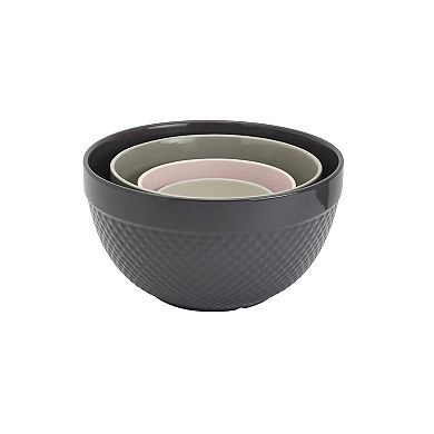 Tabletops Gallery Hobnail 4-pc. Nesting Mixing Bowl Set