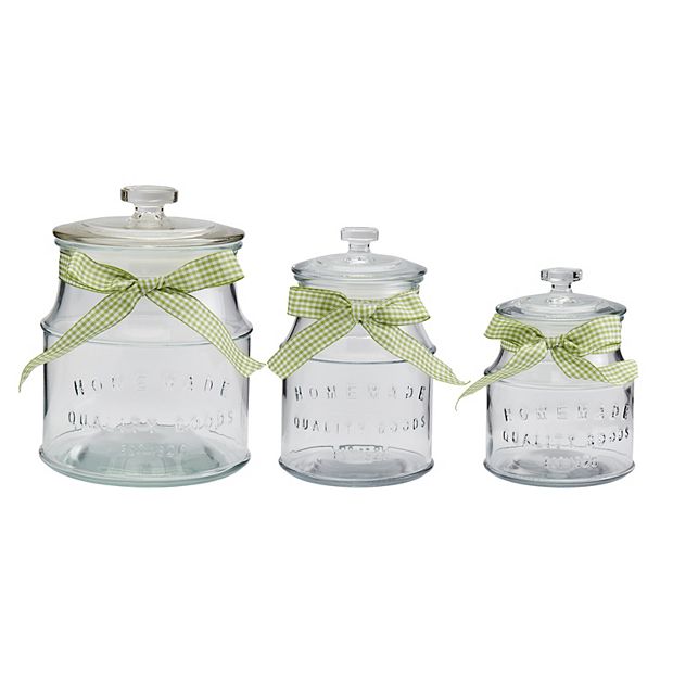 Spirit Collection 3PC Glass Canister Set with Lids