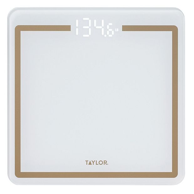 Taylor Glass Digital Scale, White