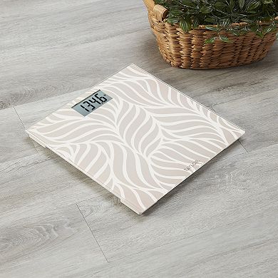 Taylor Glass Digital Scale with Leaf Design