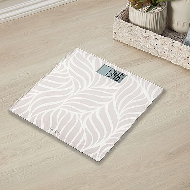 Taylor Glass Digital Scale with Leaf Design