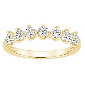 Alyson Layne 14k Gold 7/8 Carat T.W. Diamond 7-Stone Wedding Band