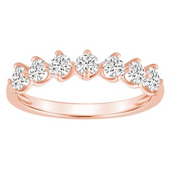 Alyson Layne 14k Gold 7/8 Carat T.W. Diamond 7-Stone Wedding Band